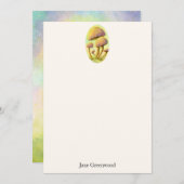 Zuivelpaddenstoelen op maat notitiekaartje (Voorkant / Achterkant)