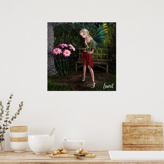 Zuivelplukken Poster (Keuken)