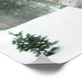 Zuivelspringen en Poster van het winterscène van d (Hoek)