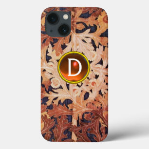 ZUIVELSTROOM IN BROWN FLORAL ORANJE GEM MONOGRAM Case-Mate iPhone CASE