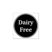 Zuivelvrij.  DIY Rubberstempel (Afrduk)