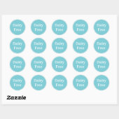 Zuivelvrij. Food Craft Gepersonaliseerd productlab Ronde Sticker (Vel)