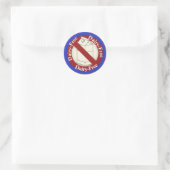 Zuivelvrij Rood Wit Blauw Product Labels (Tas)