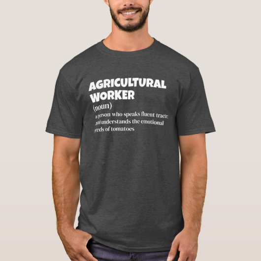 Zuivelwerker - Grappige taakdefinitie T-shirt (Voorkant)