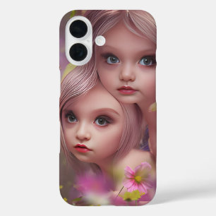 Zuivelzussen tussen de bloemen in het bos iPhone 16 hoesje