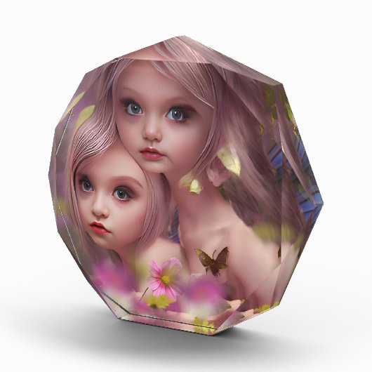 Zuivelzussen tussen de bloemen in het bos fotoblokken (Rechts)