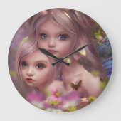 Zuivelzussen tussen de bloemen in het bos grote klok (Voorkant)