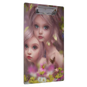 Zuivelzussen tussen de bloemen in het bos klembord (Rechts)