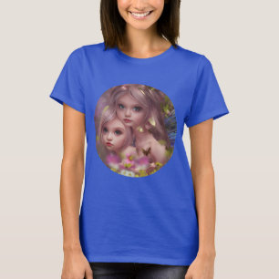 Zuivelzussen tussen de bloemen in het bos t-shirt