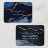 Zuiver edelsteen van de zee en van de goudmakreel visitekaartje (Voorkant / Achterkant)