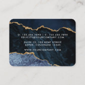 Zuiver edelsteen van de zee en van de goudmakreel visitekaartje (Achterkant)