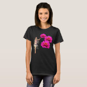 Zuiver en roze zonnieken donkerder t-shirt (Voorkant volledig)