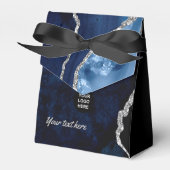 Zuiver en zilverhoudend edelsteen bedankdoosjes (Voorkant Zijde)