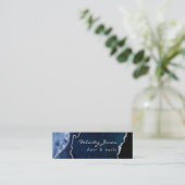 Zuiver en zilverhoudend edelsteen mini visitekaartje (Staand voorkant)