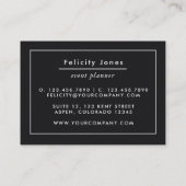 Zuiver en zilverhoudend edelsteen visitekaartje (Achterkant)