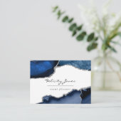 Zuiver en zilverhoudend edelsteen visitekaartje (Staand voorkant)