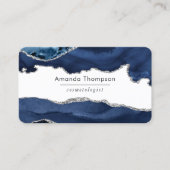 Zuiver en zilverhoudend edelsteen visitekaartje (Voorkant)