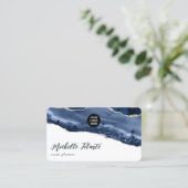 Zuiver en zilverhoudend edelsteen visitekaartje (Staand voorkant)