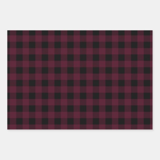 Zuiver geplakt buffel controleert traditioneel roo inpakpapier vel (Voorkant)