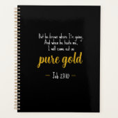 Zuiver Goud Job 23:10 Spiral Planner van de Schrif (Voorkant)