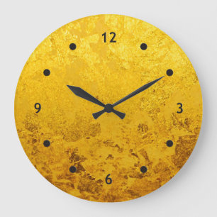 ZUIVER GOUDEN patroon/bladgoud Grote Klok