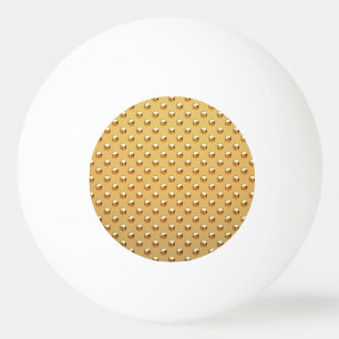 ZUIVER GOUDEN patroon/gouden parels Pingpongbal