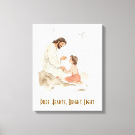 Zuiver Hart Helder Licht Canvas Afdruk