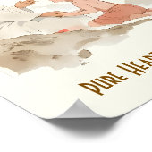 Zuiver Hart Helder Licht Poster (Hoek)