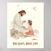 Zuiver Hart Helder Licht Poster (Voorkant)