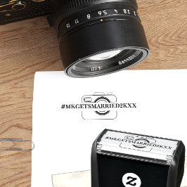 ZUIVER Hashtag Camera Icon Self-Inking Stamp Zelfinktende Stempel