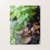 Zuiver in de tuinpuzzel legpuzzel (Verticaal)