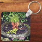 Zuiver in een tuinbouwkundige Natuur Sleutelhanger (Achterkant)