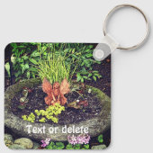 Zuiver in een tuinbouwkundige Natuur Sleutelhanger (Achterkant)