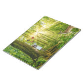 Zuiver in het magische bos met Bambi en vlinder Notitieblok (Schuin)