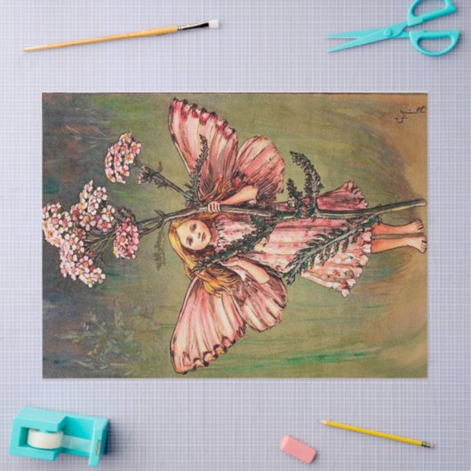 Zuiver in roze klep tissuepapier (Craft)