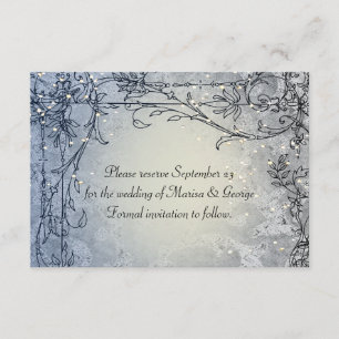 Zuiver licht blauw Whimsy sparen de Datum Save The Date