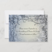 Zuiver licht blauw Whimsy sparen de Datum Save The Date (Voorkant)