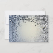 Zuiver licht blauw Whimsy sparen de Datum Save The Date (Achterkant)