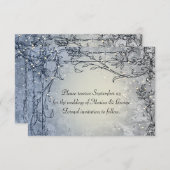 Zuiver licht blauw Whimsy sparen de Datum Save The Date (Voorkant / Achterkant)