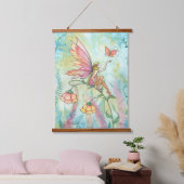Zuiver met Butterfly Fantasy Illustration Art Hangend Wandkleed (Slaapkamer)