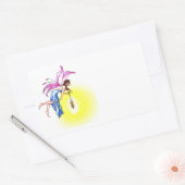 Zuiver met Lantaarn Rechthoekige Sticker (Envelop)