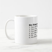 Zuiver Mok: Zes stadia van het Zuiveren Koffiemok (Links)