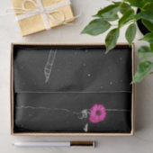 Zuiver nacht met roze ventilator tissuepapier (Geschenk)