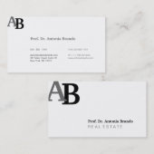 Zuiver onroerend goed visitekaartje (Voorkant / Achterkant)