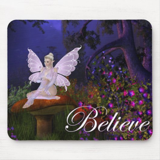 Zuiver op een paddenstoelontwerp 3 - Geloof Mousep Muismat (Voorkant)