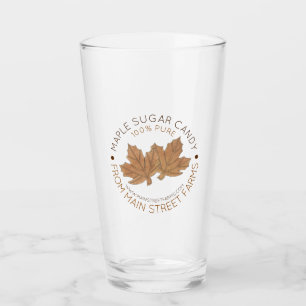 Zuiver organisch glanzend Snoep met suikerstroop Glas