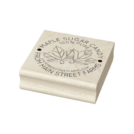 Zuiver organisch glanzend Snoep met suikerstroop Rubberstempel (Stempel)