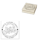 Zuiver organisch glanzend Snoep met suikerstroop Rubberstempel (Gestempeld)