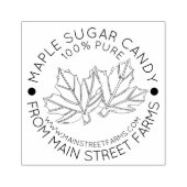 Zuiver organisch glanzend Snoep met suikerstroop Rubberstempel (Afrduk)