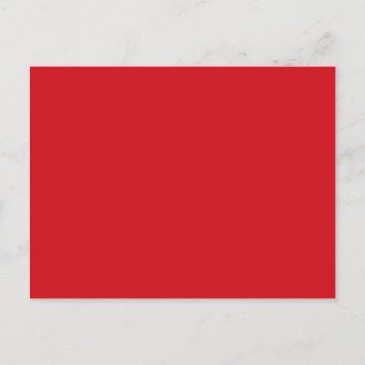 zuiver rood briefkaart (Voorkant)